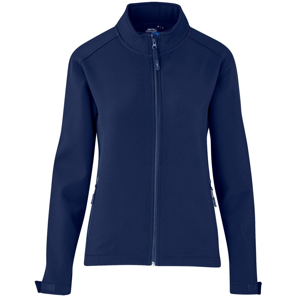 Ladies Nagano Softshell Jacket in Navy — Print Fast Express