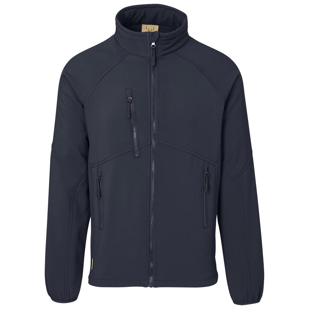 Mens Midlands Softshell Jacket in Navy — Print Fast Express