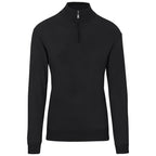 Mens 1/4 Zip Quantum Low Pill Jersey in Black — Print Fast Express