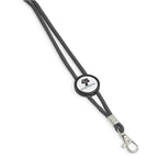 Altitude Candystripe Dome Lanyard in Grey — Print Fast Express