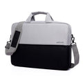 Sling Bag 15" Dual-Color with Multiple Pockets Black/Grey - LB110