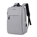 Backpack Travel Bag 15" USB Port and Multi-Pocket Design Grey - LB200
