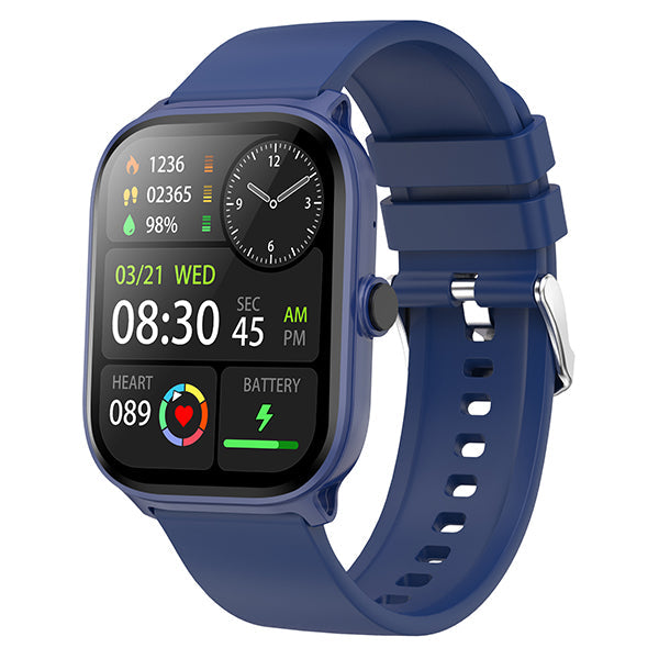 MT310 Smart Watch 2.01" HD IPX68 with BT Calls Sports HR BP BO - Blue