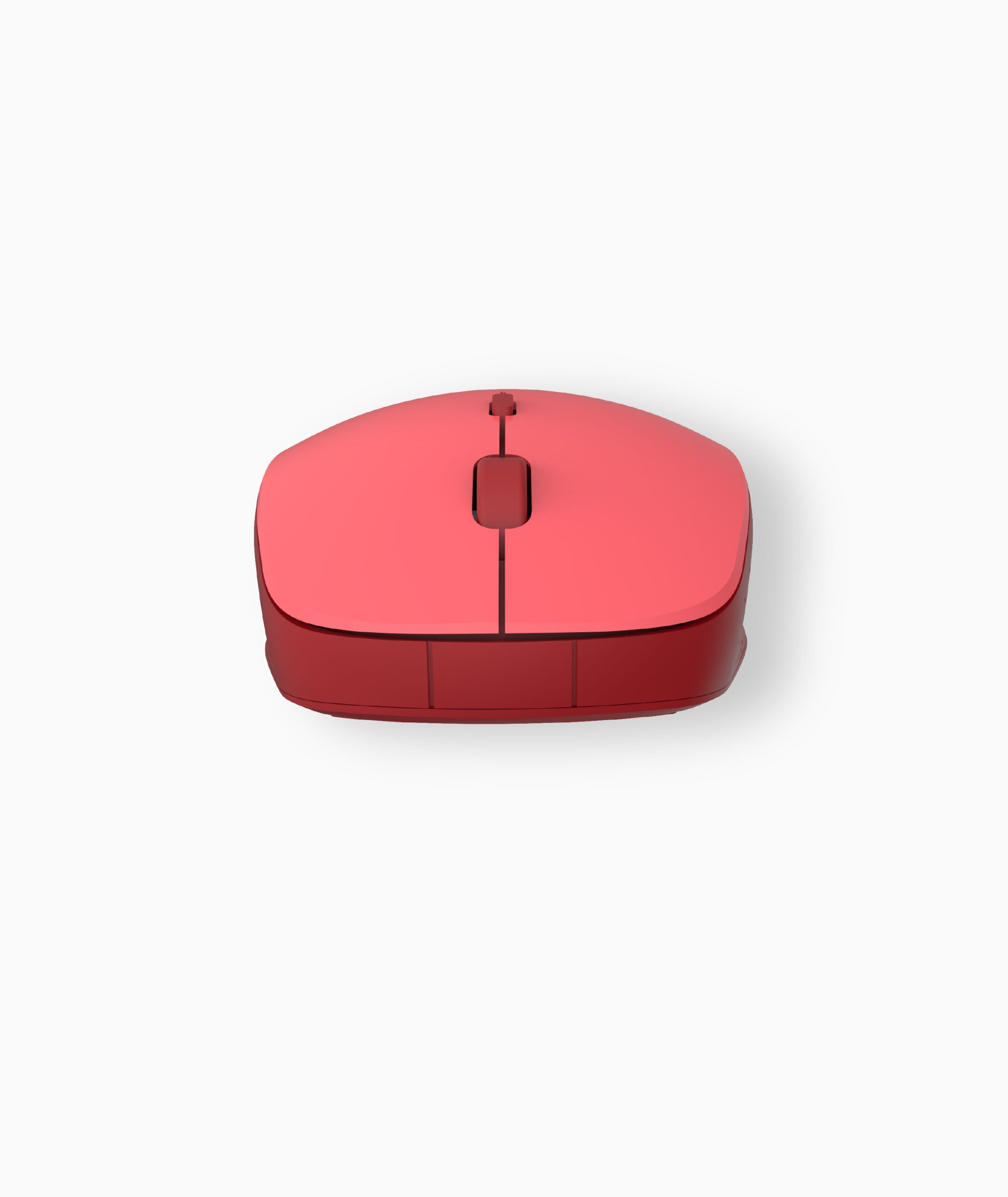 Wireless Optical Mouse -2.4GHz,1600DPI,4 Buttons, Silent Click - MW210 - Red