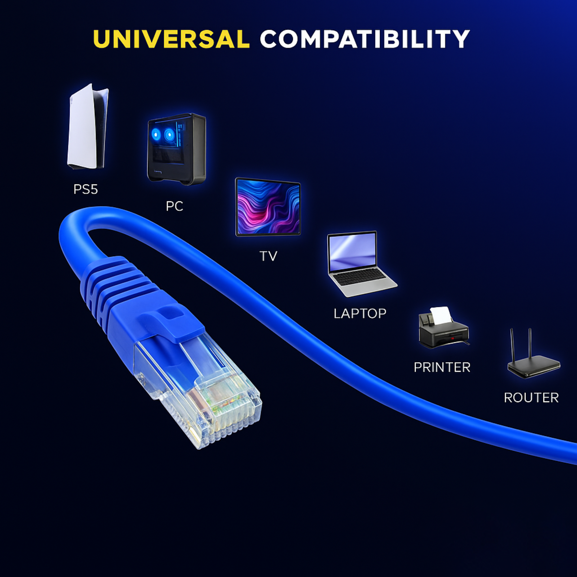 NT265  Cat6 Ethernet Network Patch 5.0m Cable