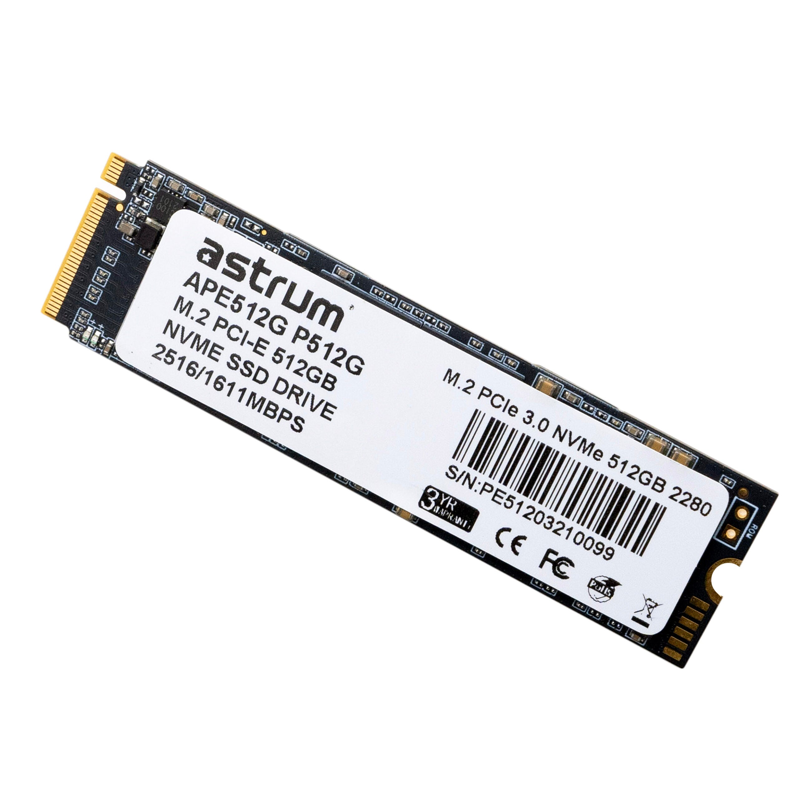 P512G 512GB PCIE-3.0 M.2 Nvme SMI SSD