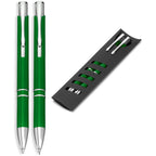 Electra Ball Pen & Pencil Set in Green — Print Fast Express