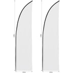 Legend 2m Sublimated Arcfin Flying Banner Skin - Set Of 2 (Excludes Hardware) — Print Fast Express