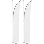Legend 4m Sublimated Arcfin Flying Banner Skin - Set Of 2 (Excludes Hardware) — Print Fast Express