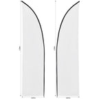 Legend 2m Sublimated Arcfin Double-Sided Flying Banner Skin (Excludes Hardware) — Print Fast Express