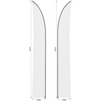 Legend 4m Sublimated Arcfin Double-Sided Flying Banner Skin (Excludes Hardware) — Print Fast Express