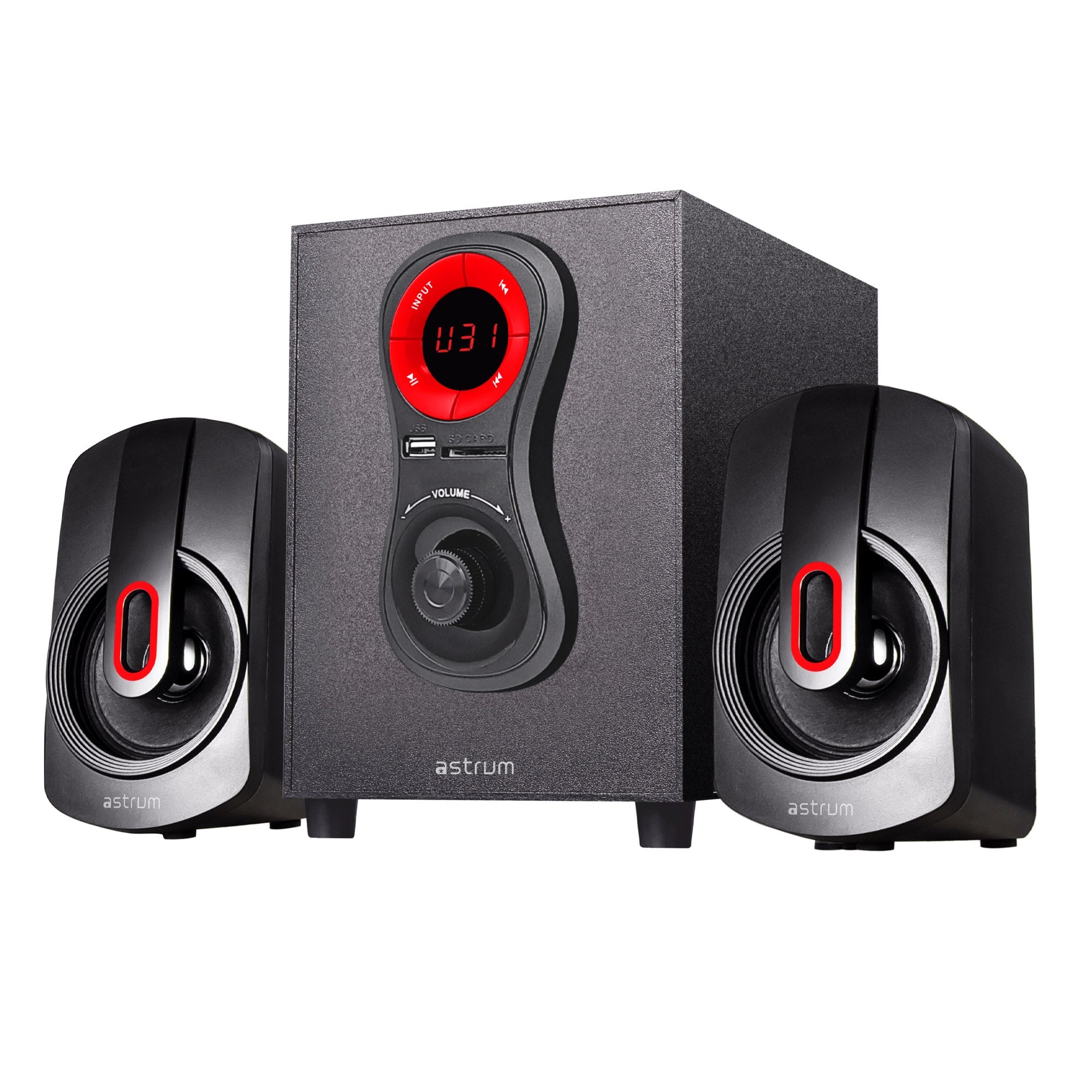 SM040 2.1CH 20W Multimedia Speaker, Bluetooth SD Card USB FM Remote
