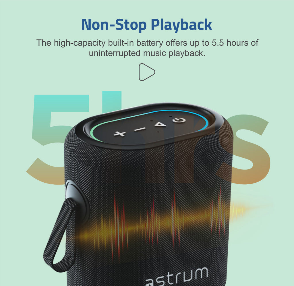 SP150 Bluetooth Waterproof IP6 Speaker 12W  LED TWS TF USB AUX MIC
