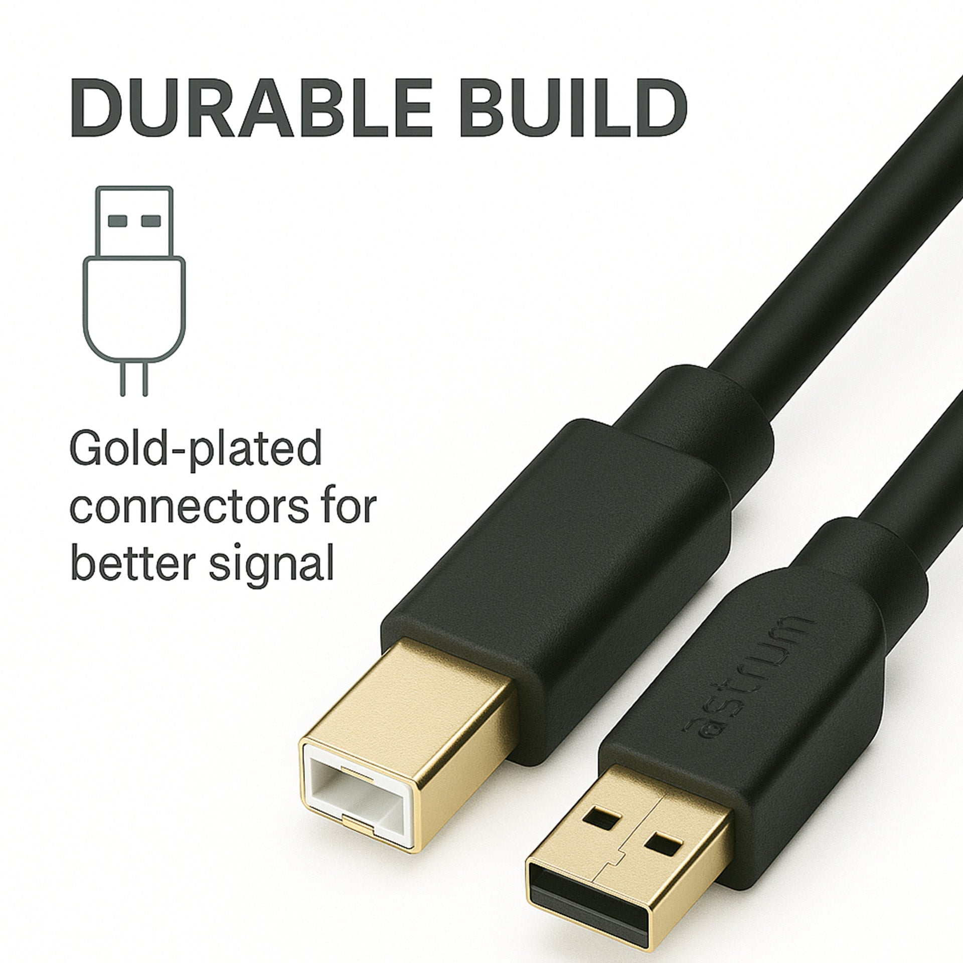 UB203 USB 2.0 Male to Male 3.0m Printer Cable