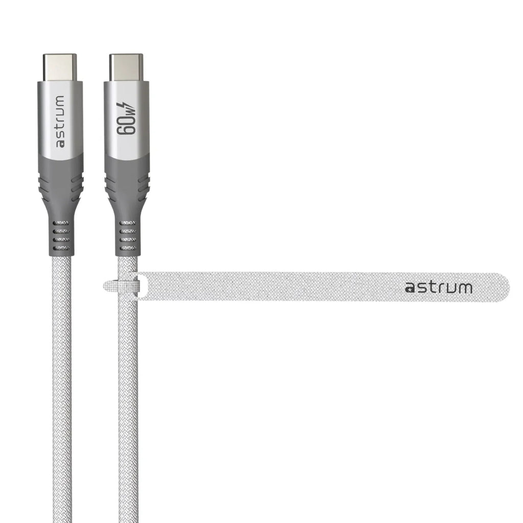 VMCC60 Cable C-C 60W M-M 2.0M Braid WH