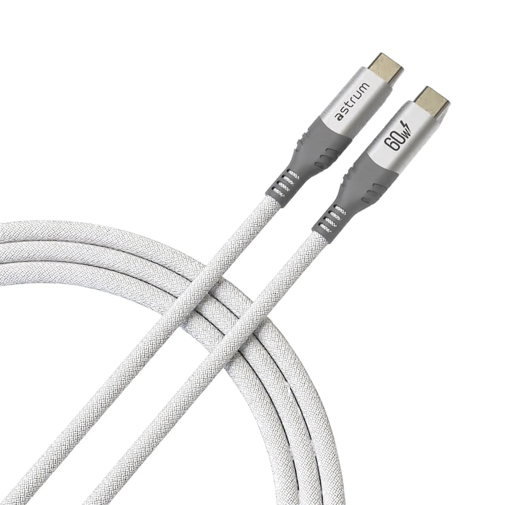 VMCC60 Cable C-C 60W M-M 2.0M Braid WH