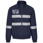 Foundation Hi-Viz Padded Jacket in Navy — Print Fast Express