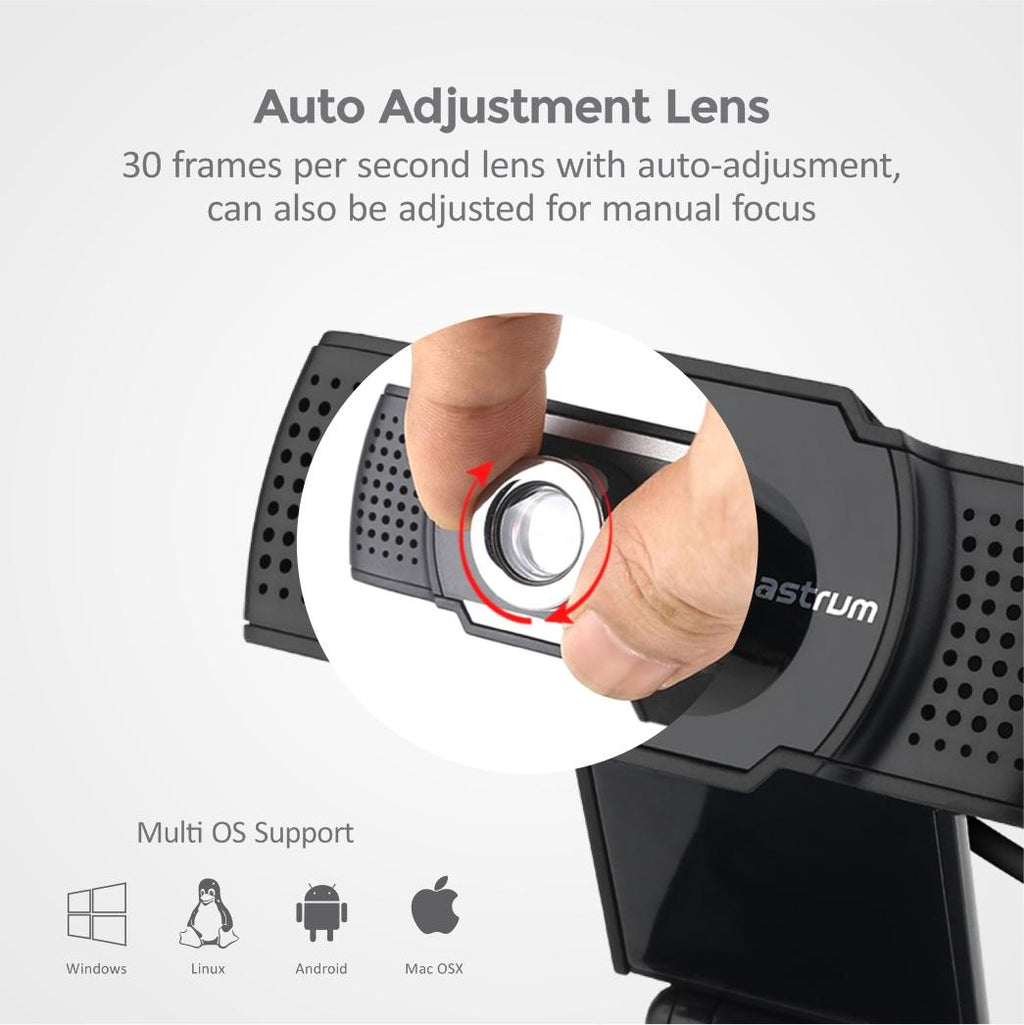 WM100 Full HD USB Webcam With Mic