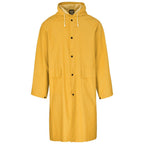 Light Duty Storm Rubberised Polyester/PVC Raincoat - Yellow in Yellow — Print Fast Express