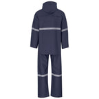 Light Duty Tornado  Hi-Viz Reflective  Rubberised Rainsuit - Navy — Print Fast Express