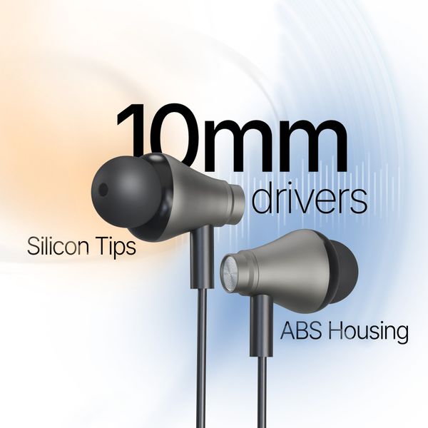 WIREZ10C Earphones USB-C 10MM 1.2M MIC